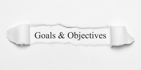 Goals & Objectives