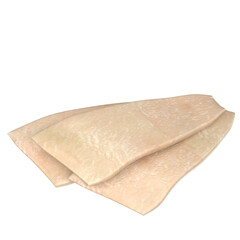 3d rendering illustration of a yellowtail sashimi