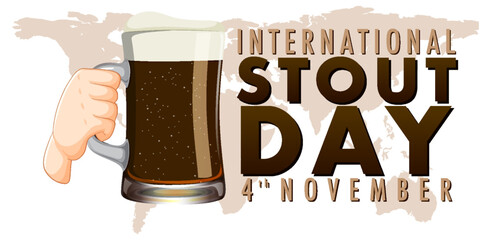 International Stout Day Banner Design