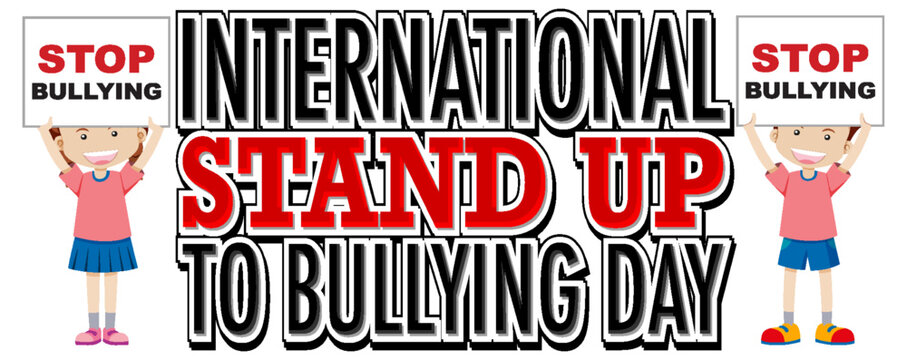 International stand up to bullying day poster design