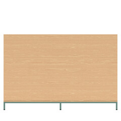 3d rendering illustration of a wooden platform