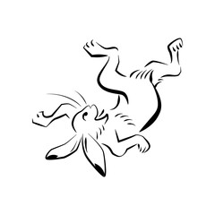 鳥獣戯画のうさぎ