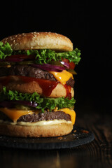 A double burger in low key