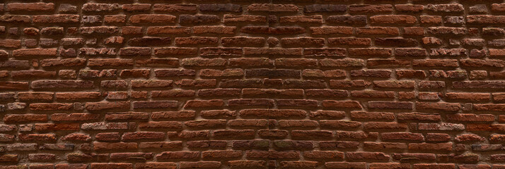 Big brown brick wall texture background