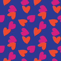 Obraz na płótnie Canvas Heart shape seamless pattern design