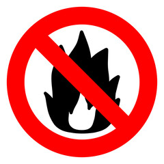 火気厳禁マーク　イラスト