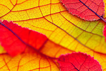 Obraz premium Fall Tree Leaves Autumn Color Seamless Texture Pattern Tiled Repeatable Tessellation Background Image