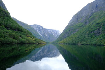 Fototapeta na wymiar Fjord near Bergen, Noway in summer 
