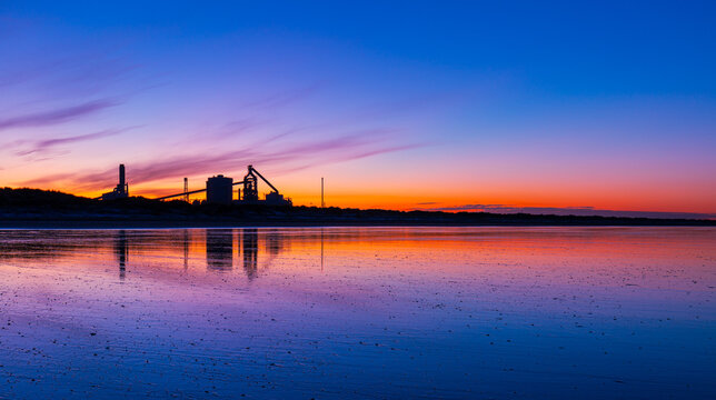 Serene Sunset over British Steel redcar