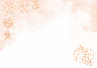 Hintergrund Herbst Bl&auml;tter orange