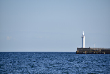 江ノ島の海の灯台
