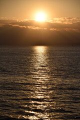 江ノ島の海の夕景