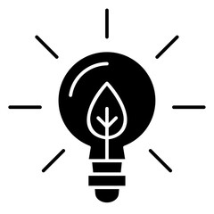 eco light solid icon