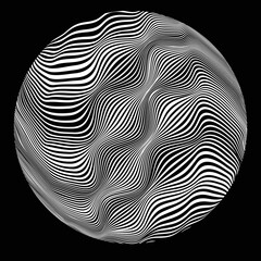 Lines in sphere Form . Vector  .Technology sphere Logo . 3d design element . Abstract Geometric shape .