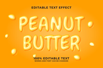 Peanut butter editable text effect