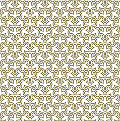 Seamless arabic geometric ornament in brown color.