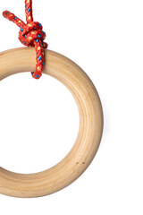 Wooden rings for children. Athletics from childhood for an active child