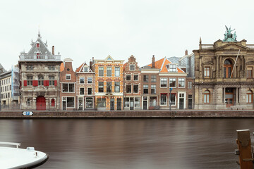 Fototapeta na wymiar Panoramic view of Haarlem in The Netherlands Holland