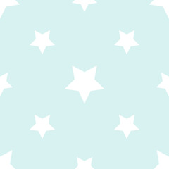 Obraz premium White star on blue background and pattern
