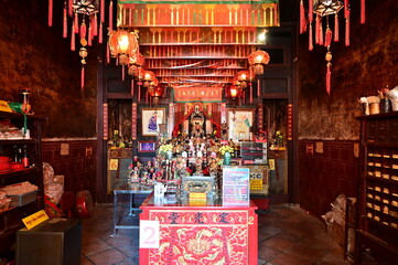 Phuket, Thailand Saeng Tham Shrine, Kuan im Teng, Jui Tui Shrine and Kio Thian Keng Saphan Hin Shrine Thailand.