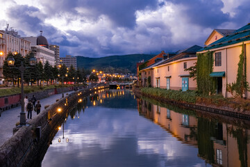 Fototapeta na wymiar 小樽市の運河