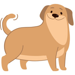 Cute puppy dog character