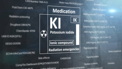 Medical potassium iodine. Radiation cure
