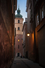 Street of Warsaw - obrazy, fototapety, plakaty