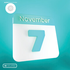 Calendar November 3d Premium