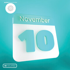 Calendar November 3d Premium