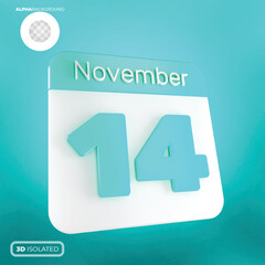 Calendar November 3d Premium