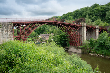 Fototapeta premium The iron bridge, Ironbridge, Shropshire, built in 1779