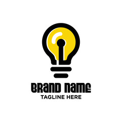 Bulb Logo Design Template Inspiration, Vector Illustration.