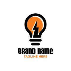 Bulb Logo Design Template Inspiration, Vector Illustration.