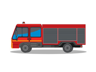 Art illustration symbol icon realistic transportation design logo vehicle of firetruck