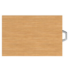 3d rendering illustration of a wooden cutting board