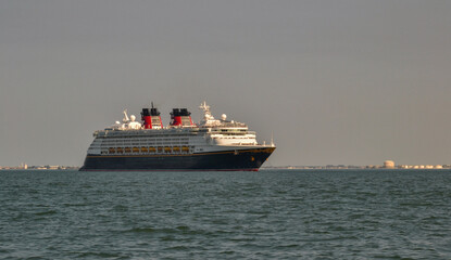 cruise ship at sea