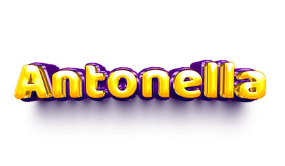Antonella Antonella names of girls English helium balloon shiny celebration sticker 3d inflated