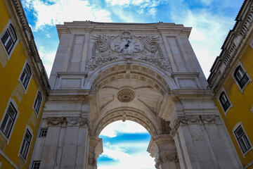 Fototapeta na wymiar Augusta Street Triumphal Arch