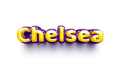 names of girls English helium balloon shiny celebration sticker 3d inflated Chelsea 