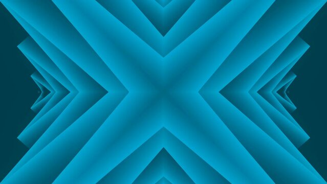 3d render loop animation with endlessly moving kaleidoscopic zigzag pattern HD