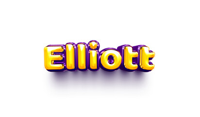 names of girls English helium balloon shiny celebration sticker 3d inflated Elliott