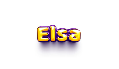 names of girls English helium balloon shiny celebration sticker 3d inflated Elsa