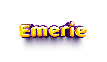names of girls English helium balloon shiny celebration sticker 3d inflated Emerie