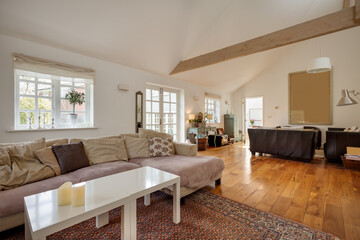 Contemporary living room interior