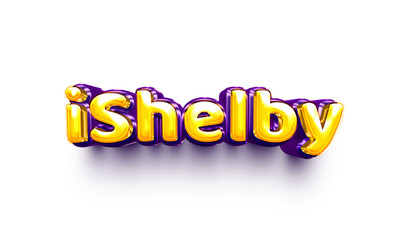 names of girls English helium balloon shiny celebration sticker 3d inflated iShelby