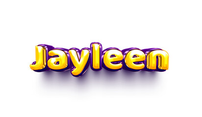 names of girls English helium balloon shiny celebration sticker 3d inflated Jayleen