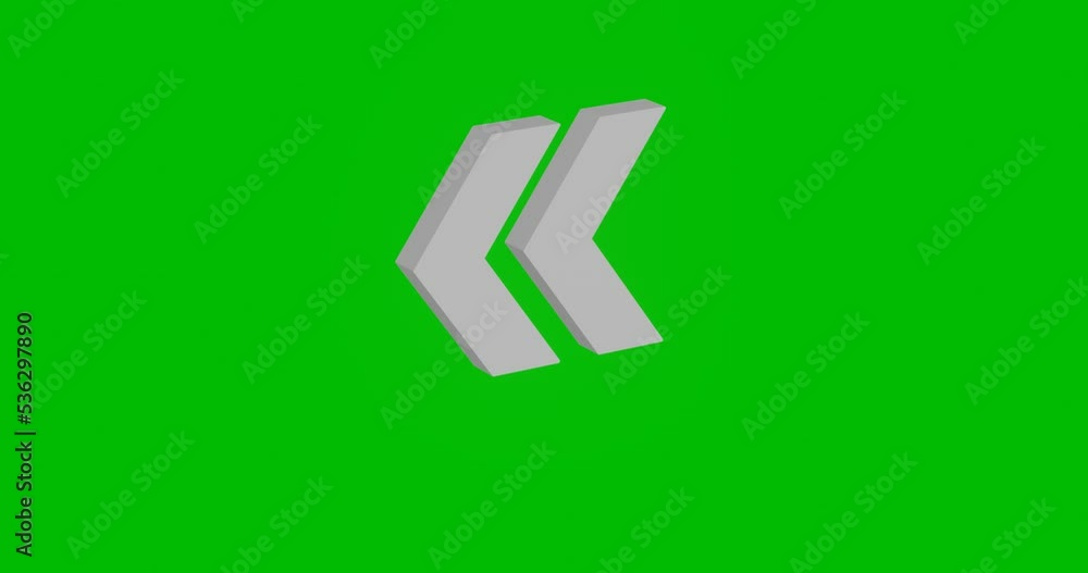 Poster animation of rotation of a white double arrow symbol with shadow. simple and complex rotation. seaml