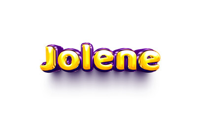 names of girls English helium balloon shiny celebration sticker 3d inflated Jolene