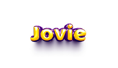 names of girls English helium balloon shiny celebration sticker 3d inflated Jovie